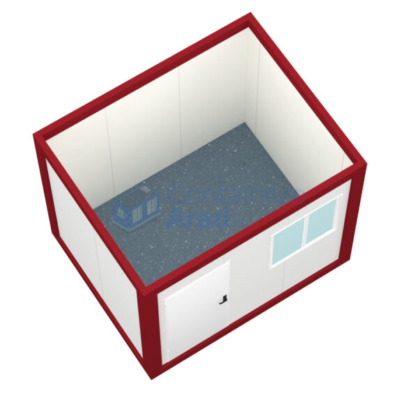 container birou arad 3metri rosu2