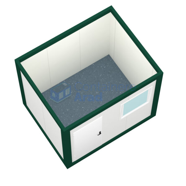 container birou arad 3metri verde2
