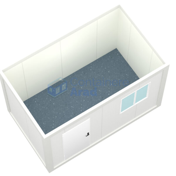 container birou arad 4metri 1geam alb1