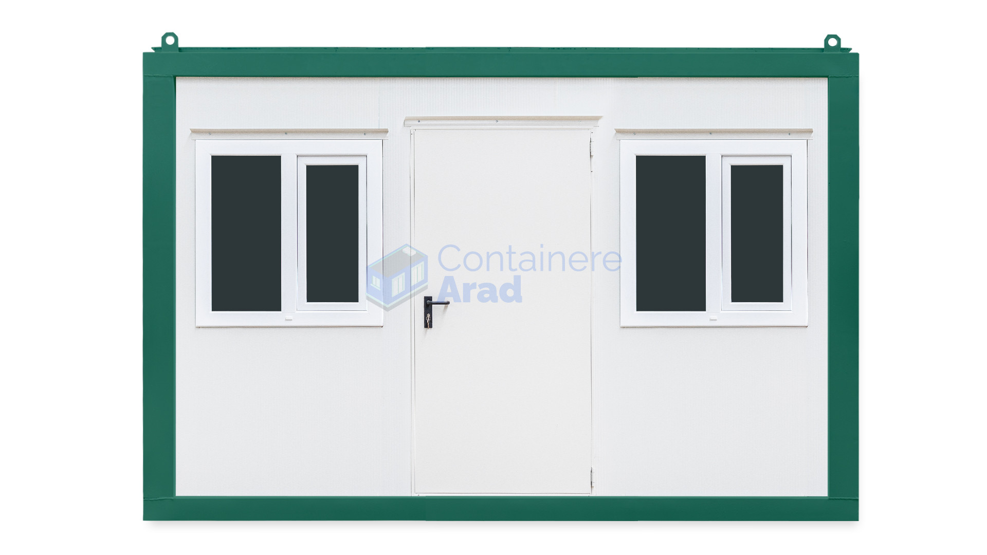 container birou arad 4metri 2geamuri verde