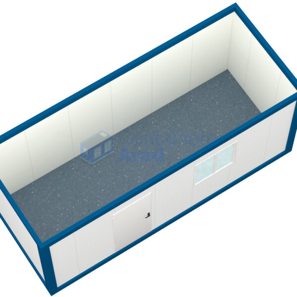 container birou arad 6metri 1geam albastru2