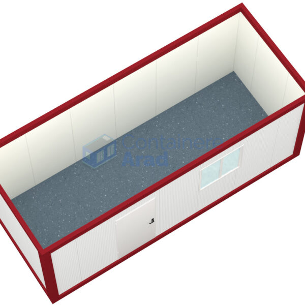 container birou arad 6metri 1geam rosu2