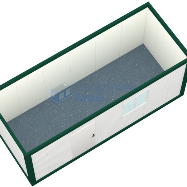 container birou arad 6metri 1geam verde2