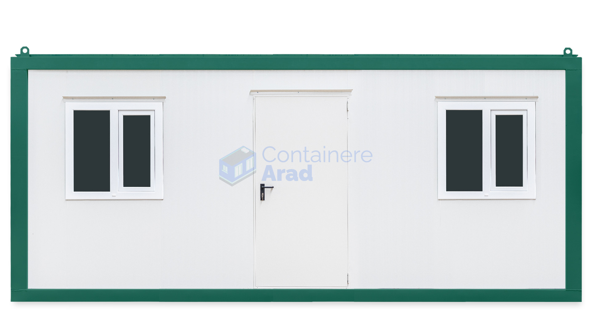 container birou arad 6metri 2geamuri verde
