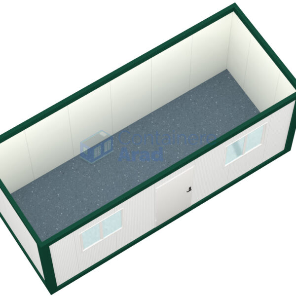 container birou arad 6metri 2geamuri verde2