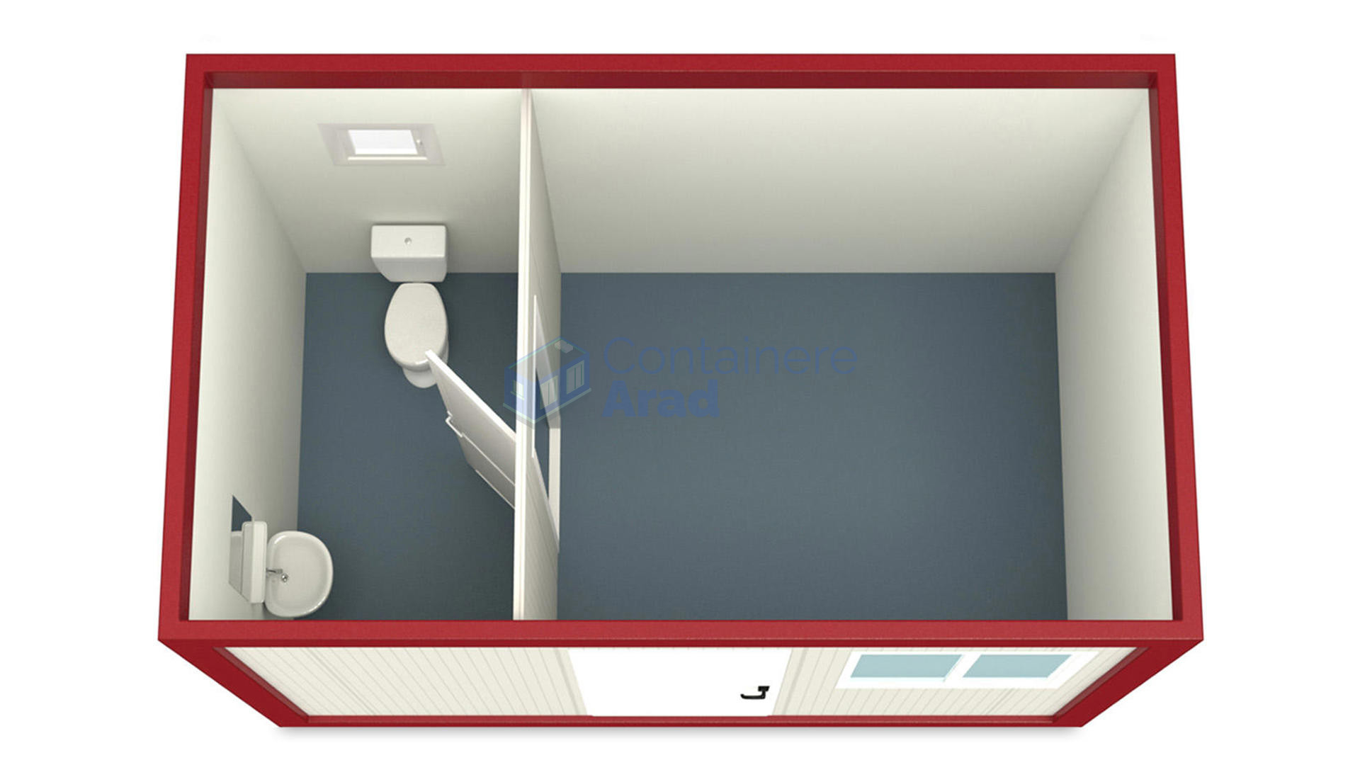 container casa arad 4metri rosu2