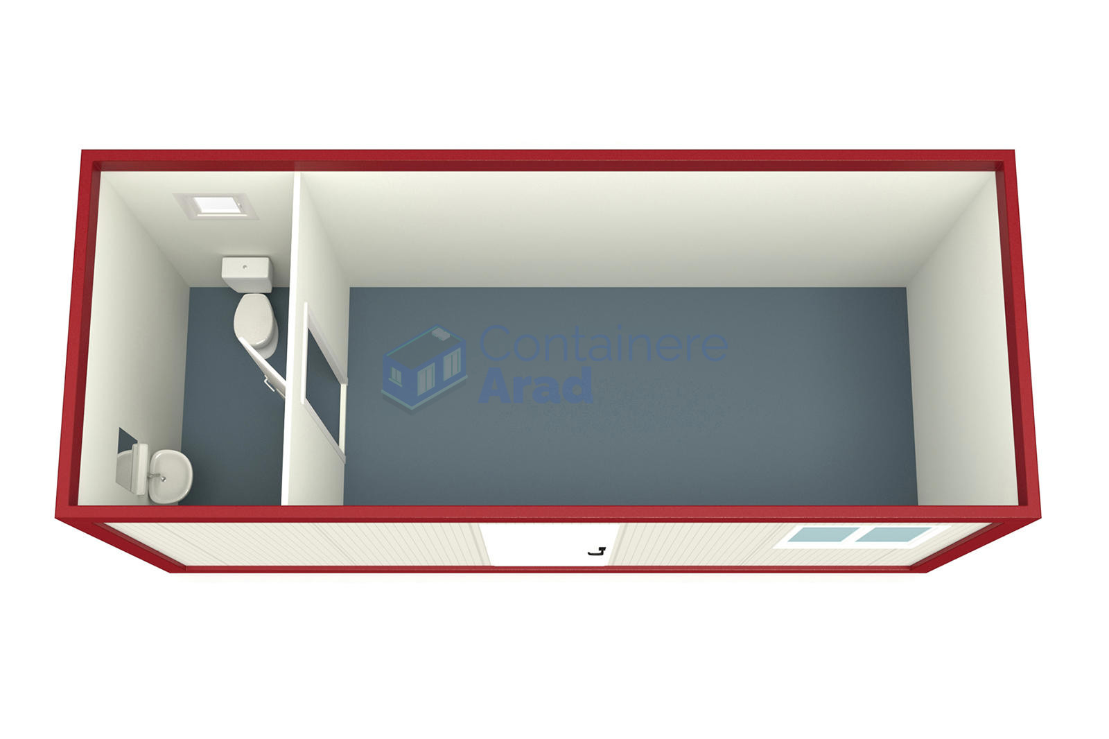 container casa arad 6metri rosu2