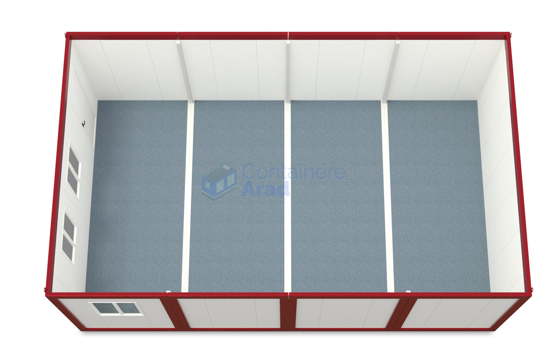 container modular arad 6x96m rosu2