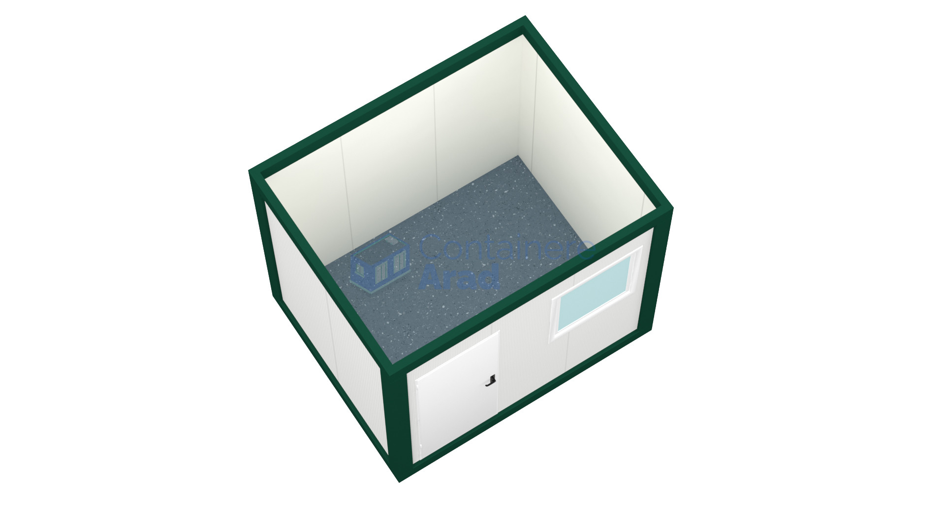 container santier arad 3metri verde2