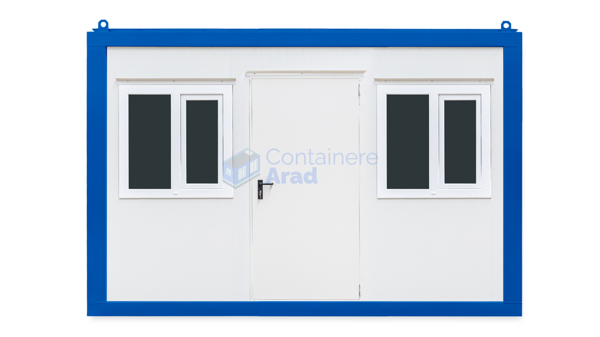 container santier arad 4metri 2geamuri albastru
