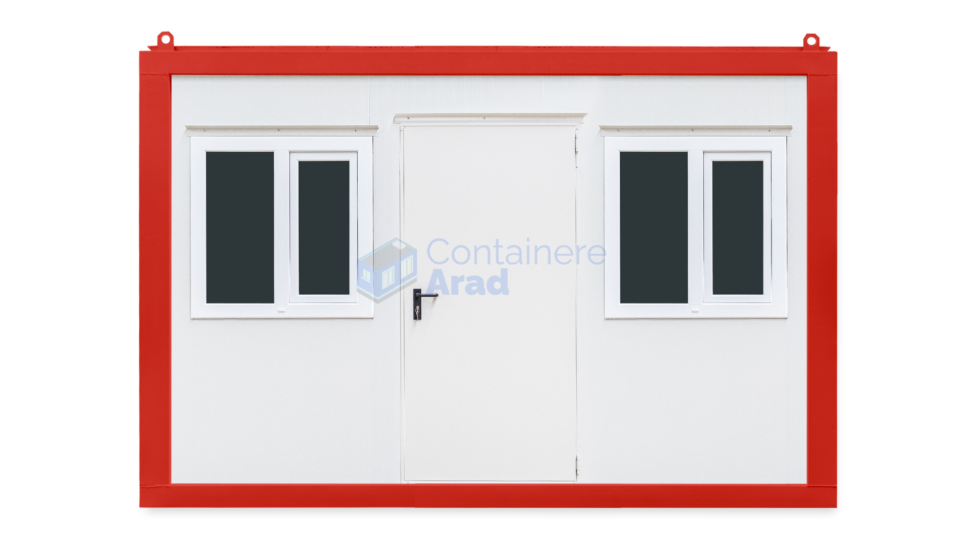 container santier arad 4metri 2geamuri rosu